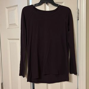 {Lululemon} Emerald Long Sleeve Black Cherry